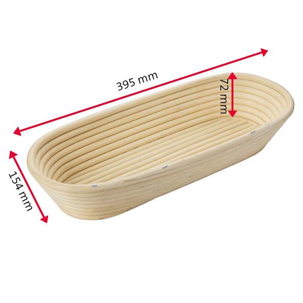 Gärkörbchen für Brot, oval, groß