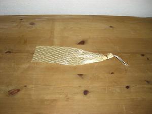 Hukki V-Darm mit Netz für Rohwurst/Salami, Durchm. 5 cm / Länge 30 cm, 1 Stk.