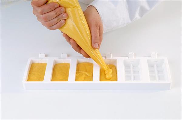 Eisform, 12 waffelförmige Eisformen für Eis am Stiel, inklusive 50 Eisstielen aus Holz