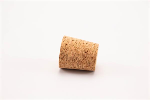 Konischer Korkstopfen u. a. für alte Milchflaschen. Variante 2: Boden: Durchm. 25 mm, Oben: Durchm. 30 mm, Länge 33 mm, 5 Stk.
