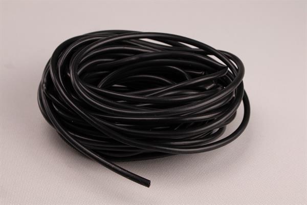 Anbindeband, 4 mm schwarzer Gummischlauch, 10 m