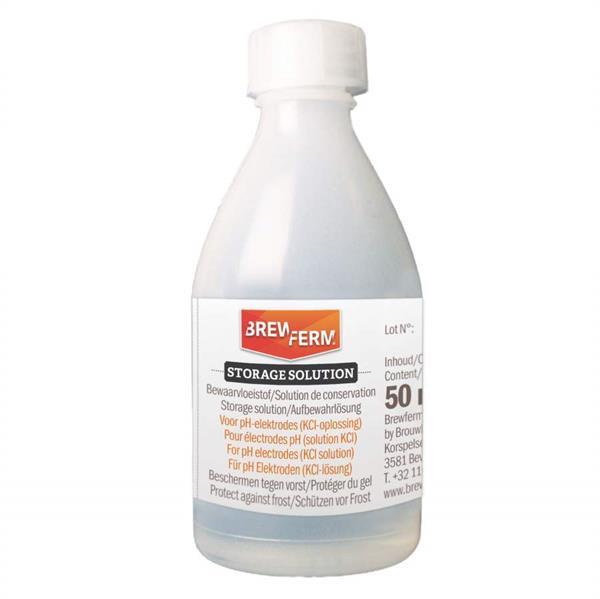 Opbevaringsvæske til elektrode på pH målere (varenumrene 1383 og 1384)