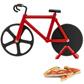 Pizzaschneider mit 2 Rädern, Fahrrad mit Ständer, Fuentez, Westmark, Durchm. 7,5 cm