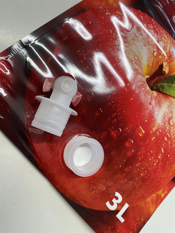 Pouch-up Beutel / Standbeutel mit Apfelmotiv, 3 Liter. 150 Stk.