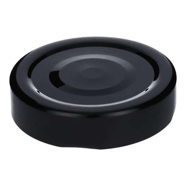Schraubdeckel (hoch) für Gläser und Flaschen, schwarz, Innendurchmesser 58 mm, 5 Stk.
