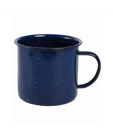Emaille-Becher für Kaffee und Lagerfeuerkaffee – Mil-Tec, blau 350 ml